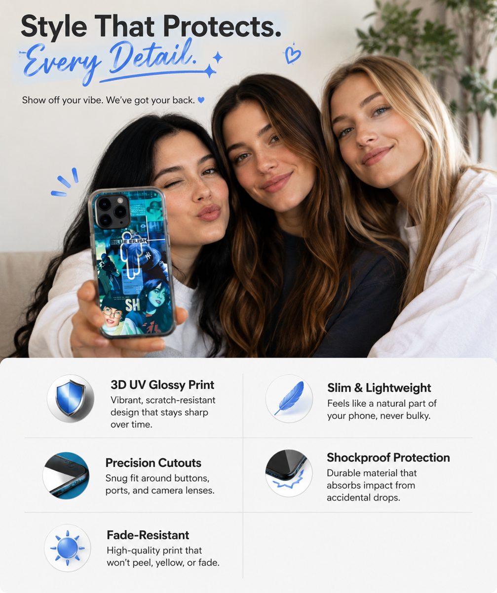 VinylMoments phone case lifestyle — style that protects every detail